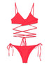 The Attico Women Bikini With Rubber Logo by Luosophy