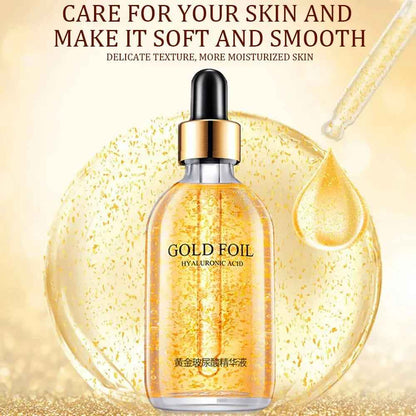 24K Gold Hyaluronic Acid Serum for Face Anti-Wrinkle Anti-Aging Brightening Moisturizing Skincare Facial Serum Essence Face Care