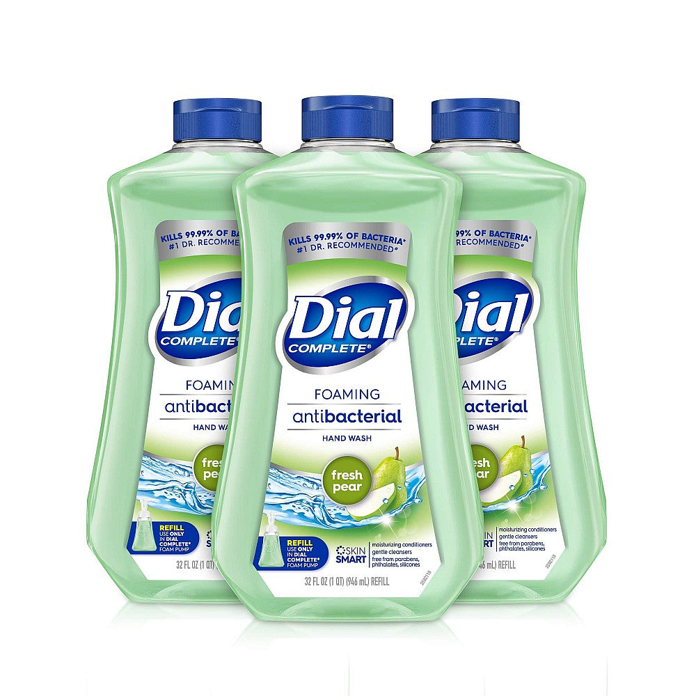 Dial Complete Antibacterial Foaming Hand Wash Refill - Fresh Pear - 32 Fl Oz by Pasteur Pharmacy