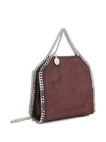 Stella Mccartney Women Falabella Tiny Hotfix Crystals On Alter Suede by Luosophy