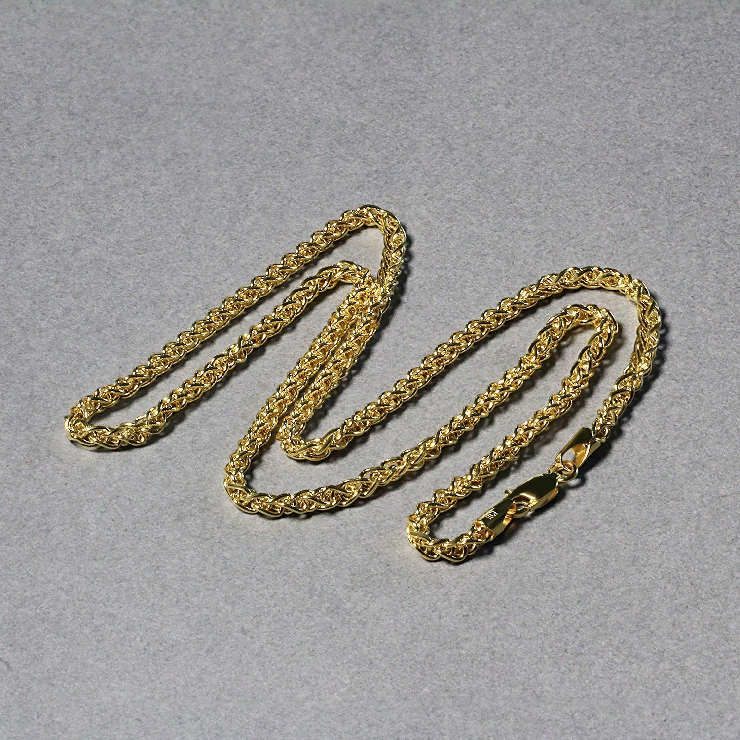 14k Yellow Gold 2.8mm Light Weight Wheat Chain by Bids.com