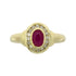 Natural .70ct Ruby Diamond Ring 10KT Yellow Gold by Bids.com