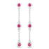 0.78 Carat Genuine Ruby .925 Sterling Silver Earrings by Bids.com