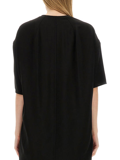 Rick Owens Women V-Neck T-Shirt by Luosophy