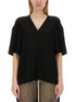 Rick Owens Women V-Neck T-Shirt by Luosophy