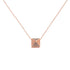 14K Rose Gold 1/4 Cttw Brown Diamond Matte Finished Pyramid Pendant Necklace (Brown Color, SI1-SI2 Clarity) - 18" Inches by Bids.com