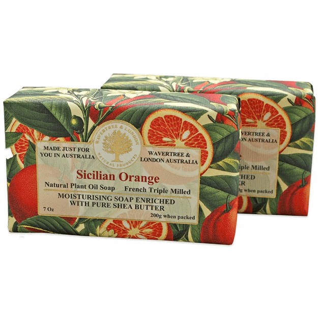 Wavertree &amp; London Sicilian Orange Australian Natural Luxury Soap Bar 7 Oz by Pasteur Pharmacy
