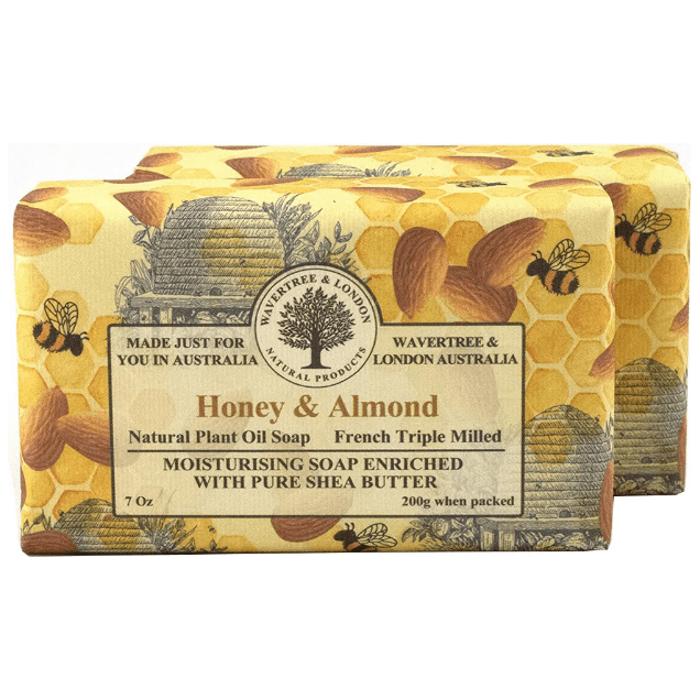 Wavertree &amp; London Honey Almond Australian Natural Luxury Soap Bar 7 Oz by Pasteur Pharmacy