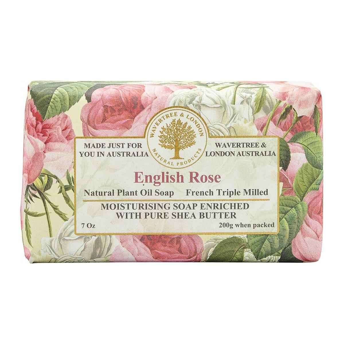 Wavetree &amp; London English Rose French Triple Milled Soap 7oz