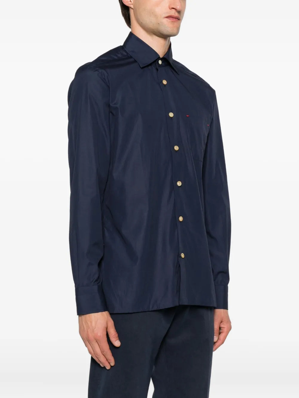 Kiton Men Buttoned Pocket Shirt by Luosophy