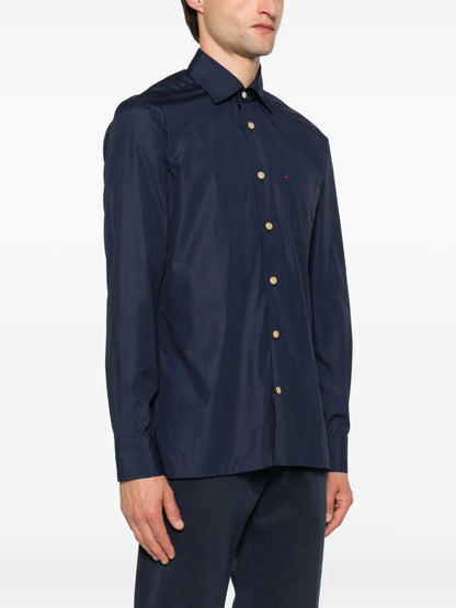 Kiton Men Buttoned Pocket Shirt by Luosophy