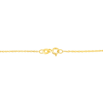 10K Yellow Gold 1/4 cttw Prong Set Round-Cut Diamond Open Heart 18" Pendant Necklace (K-L Color, I1-I2 Clarity) by Bids.com