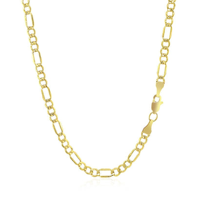 2.8mm 10k Yellow Gold Lite Figaro Chain by Bids.com