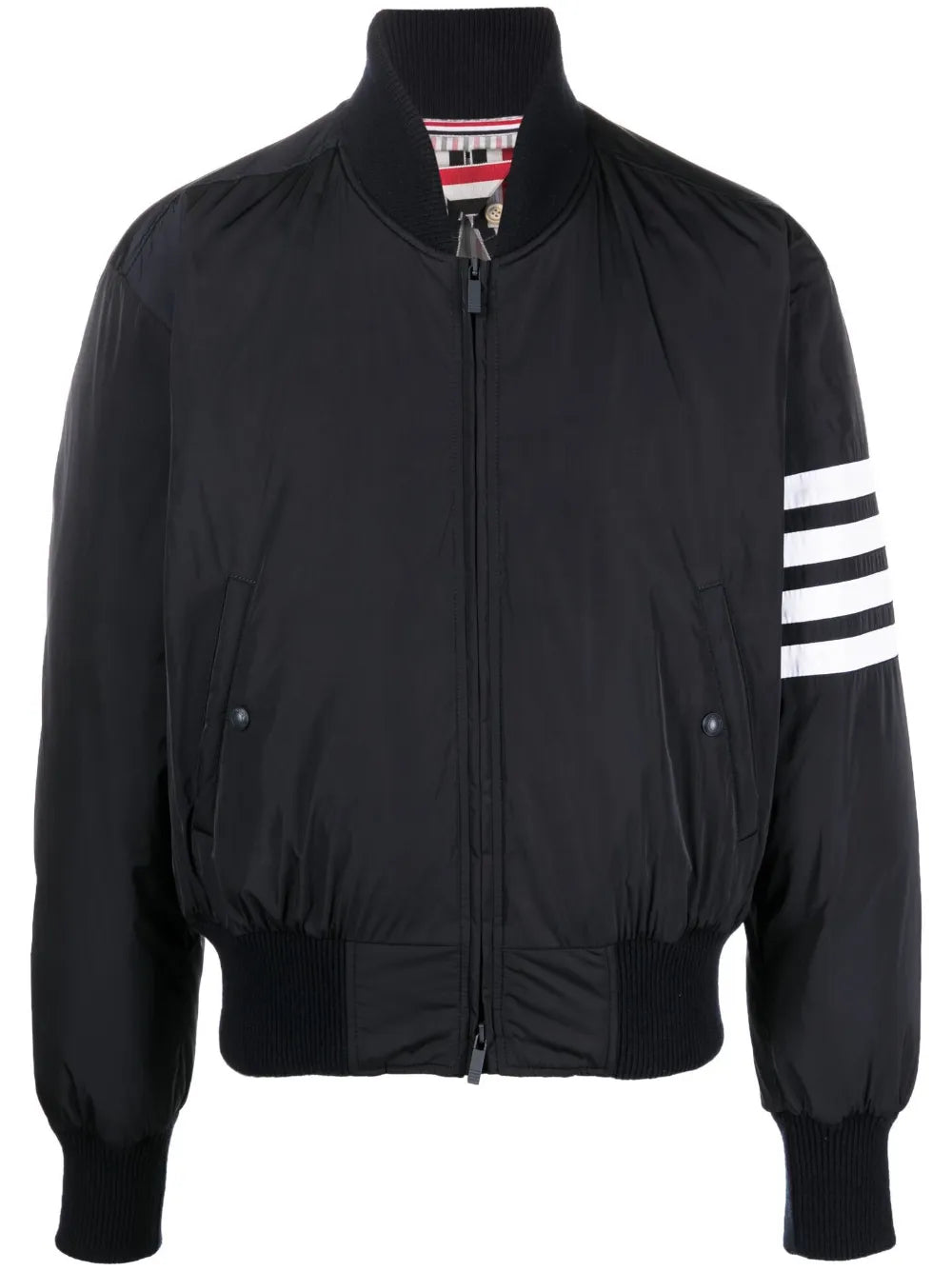 Thom Browne Men Bomber Jacket With 4-Stripe Detail by Luosophy