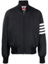 Thom Browne Men Bomber Jacket With 4-Stripe Detail by Luosophy