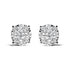 14K White Gold 2.00 Cttw Lab Grown Diamond Cluster Stud Earrings (G-H Color, VS1-VS2 Clarity) by Bids.com