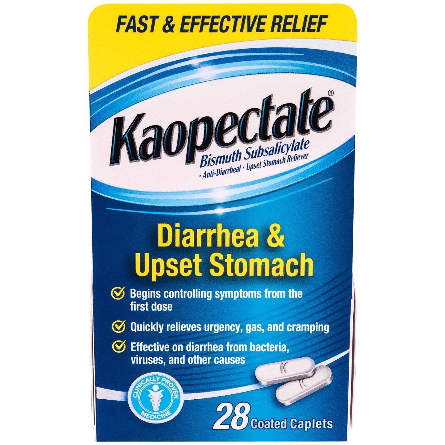 Kaopectate Multi-Symptom Relief Coated Caplets 28 Caps