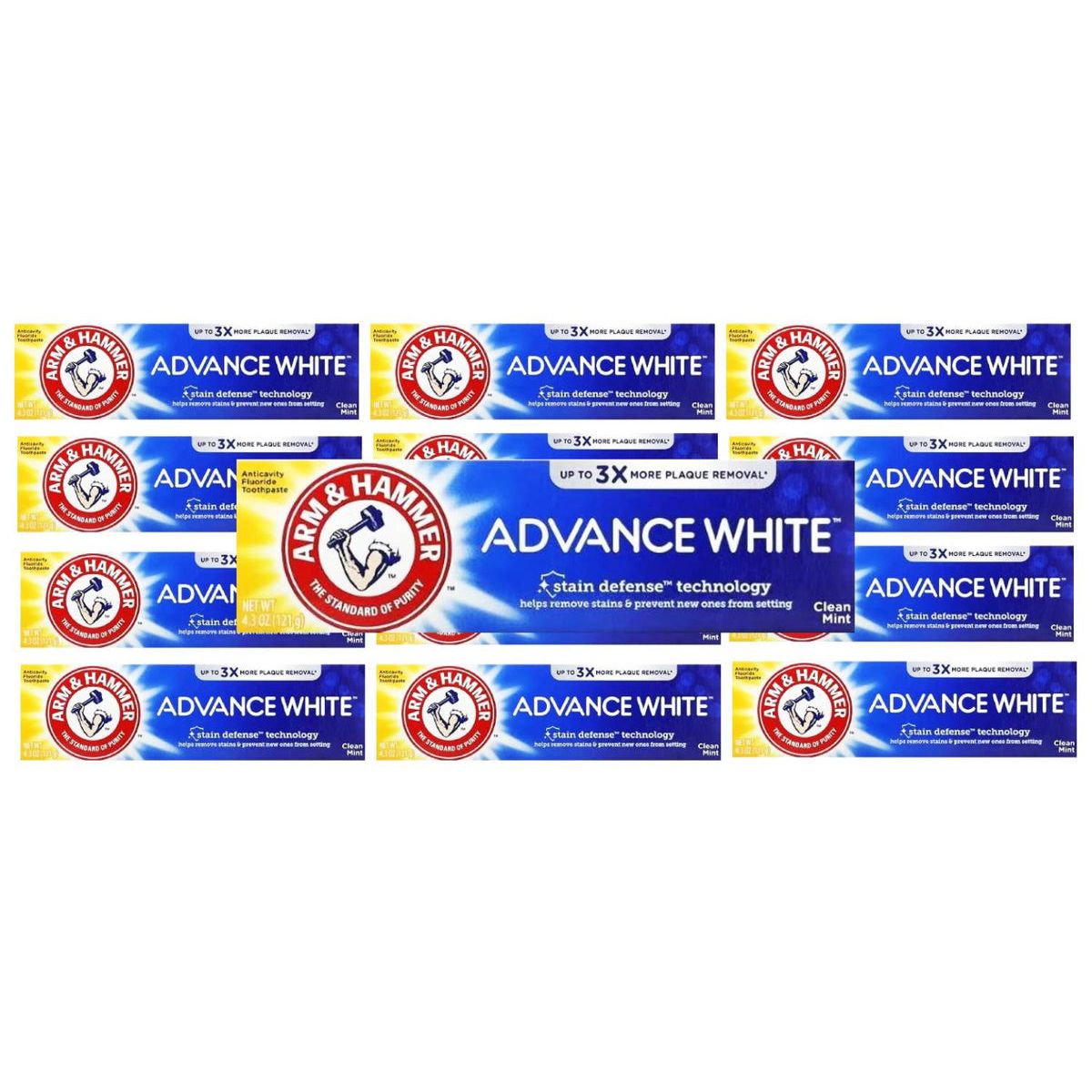 Arm &amp; Hammer Advance White Toothpaste, Fluoride Anticavity, Extreme Whitening, Fresh Mint Flavor