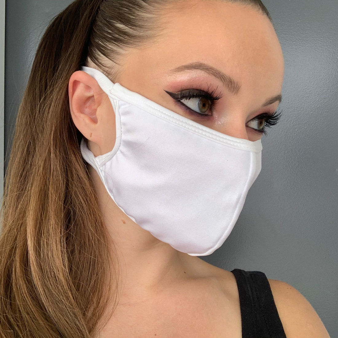 Multi Layered Face Mask - Solid Lycra 