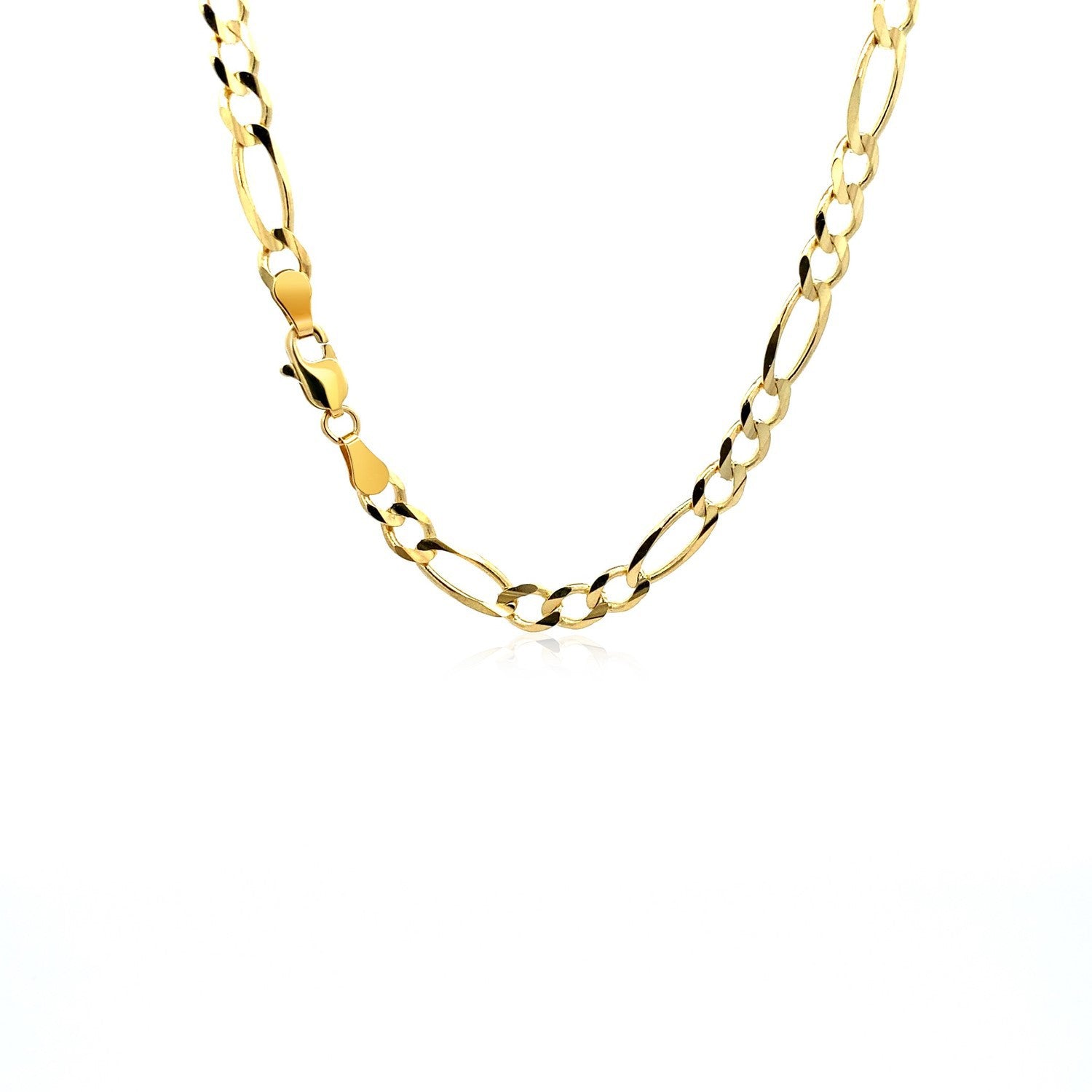 10K Yellow Gold Solid Figaro Chain (4.50 mm) by Bids.com