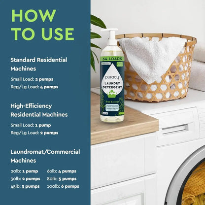 Puracy Natural Laundry Detergent by Wearever Incontinence