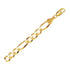 10k Yellow Gold Solid Figaro Bracelet (7.90 mm) by Bids.com