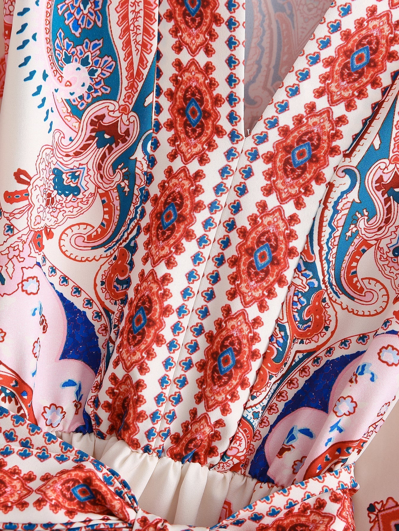 Spring Autumn New Women Clothing Fashion Long Sleeve V-Neck Positioning Print Dress  DestGlow