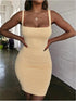 Candy Color Hip-Wrapped Sleeveless Strap Dress Women Dress by Ragazza
