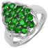 1.71 Carat Genuine Chrome Diopside .925 Sterling Silver Ring by Bids.com