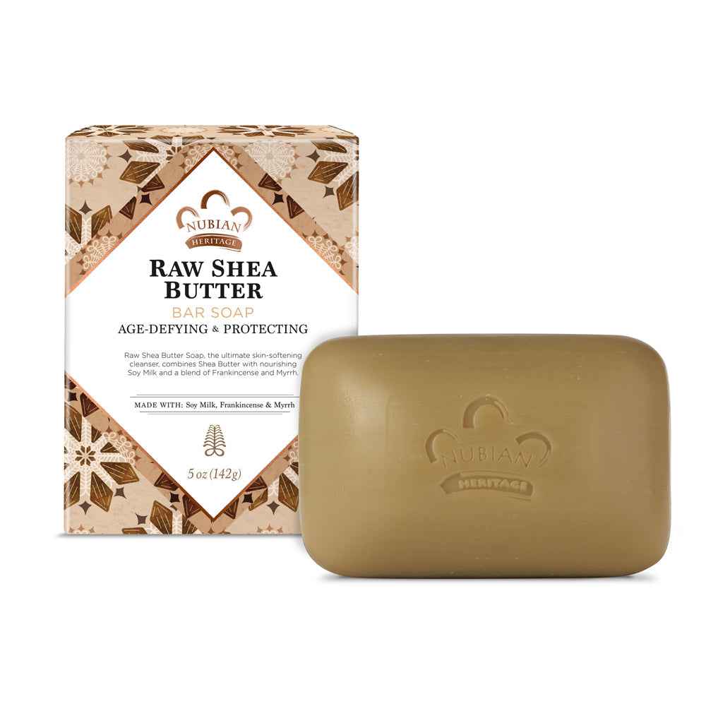 Nubian Heritage Bar Soap Raw Shea Butter &amp; Myrrh, 5 Oz