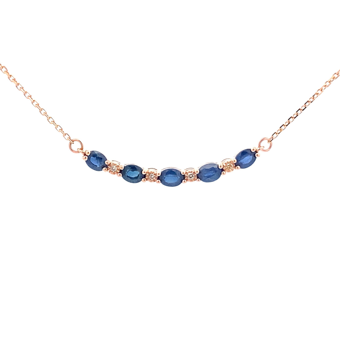 .73ct Sapphire Diamond Fashion Pendants 10KT Rose Gold by Bids.com