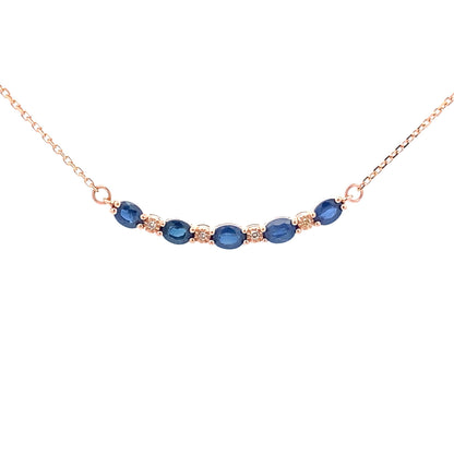 .73ct Sapphire Diamond Fashion Pendants 10KT Rose Gold by Bids.com