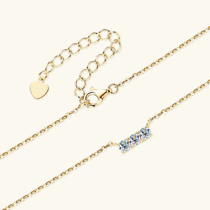 925 Sterling Silver Inlaid Sparkala™ Bar Necklace by Sparkala