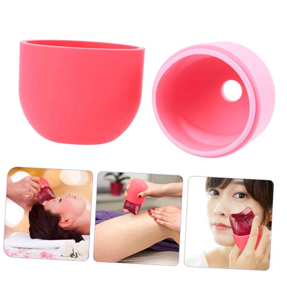 Silicone Ice Face Roller for Skincare Manual Massage Tool to Reduce Puffiness and Dark Circles Versatile Eye Roller for Men and Women for Sunburn Relief and Skin Care Routine