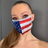 Multi Layered Face Mask - American Flag - DestGlow