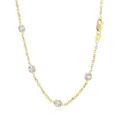 14k Yellow Gold CZ By the Yard Long Links by Bids.com