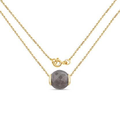 16.79 Carat Genuine Grey Moonstone .925 Sterling Silver Pendant by Bids.com