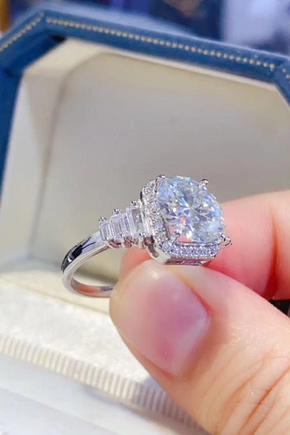 3 Carat Sparkala™ Platinum Over Pure Sterling Silver Ring by Sparkala