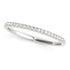 14k White Gold Round Thin Diamond Wedding Band (1/4 cttw) by Bids.com