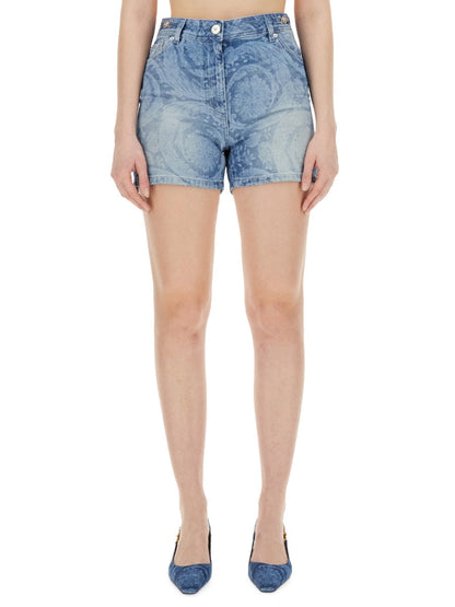 Versace Women Denim Shorts by Luosophy
