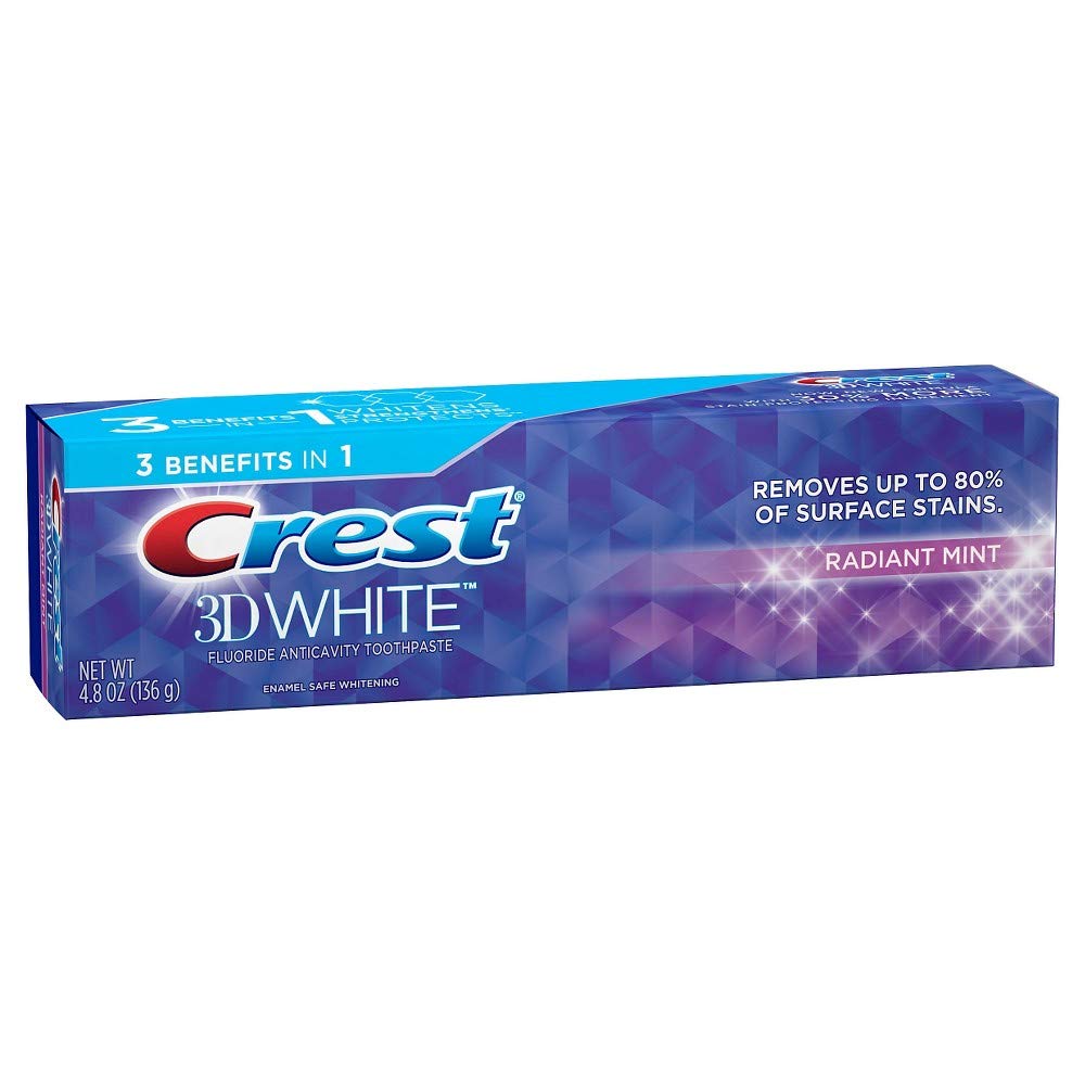 Crest 3D White Radiant Mint Whitening Toothpaste, 4.8 Oz by Pasteur Pharmacy