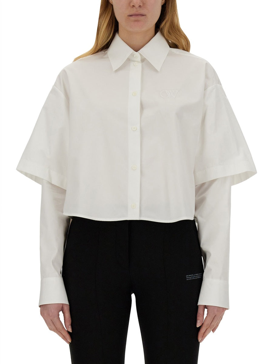 Off-White Women Poplin Shirt by Luosophy