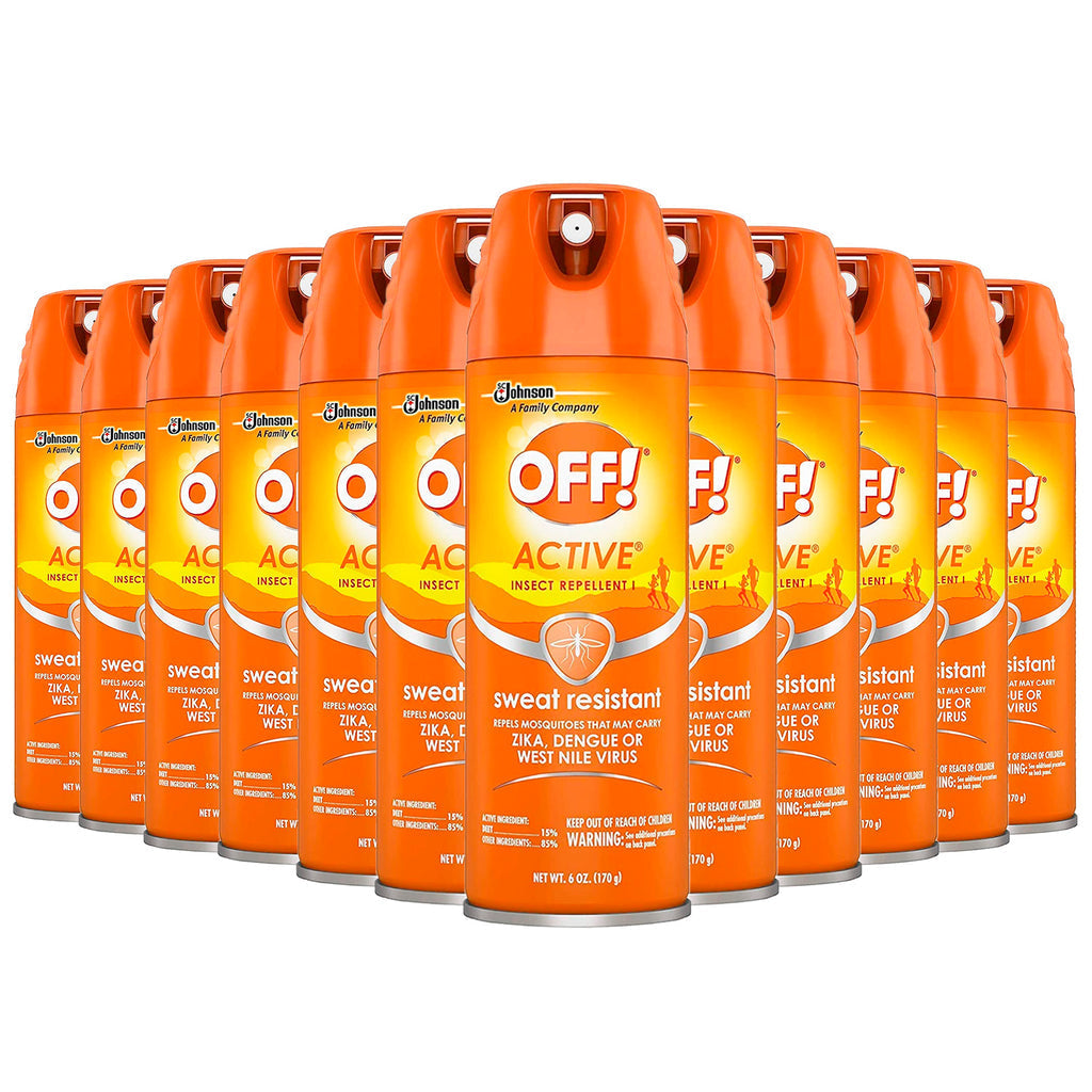Off! Active Insect Repellent Spray Sweat Resistant 6 oz by Pasteur Pharmacy