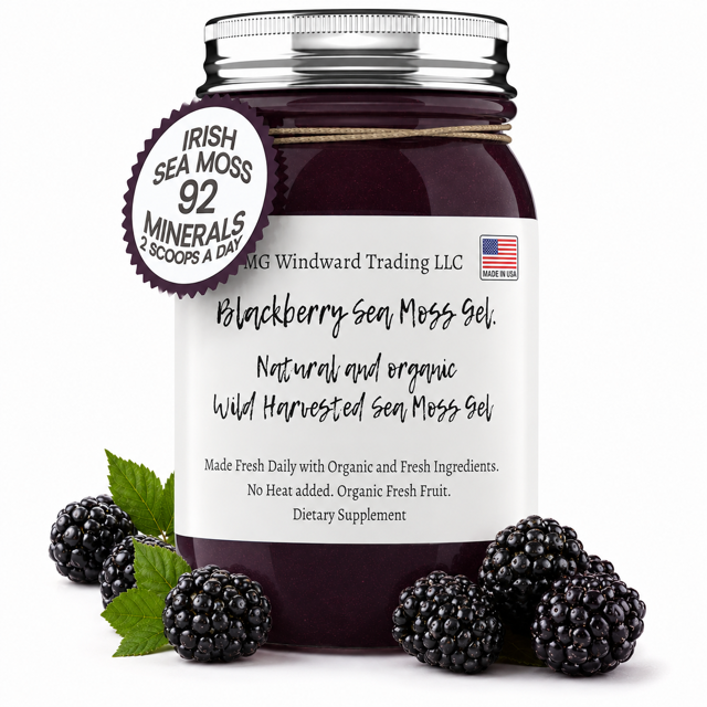 Blackberry Infused Organic Sea Moss Gel  DestGlow