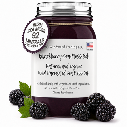 Blackberry Infused Organic Sea Moss Gel  DestGlow