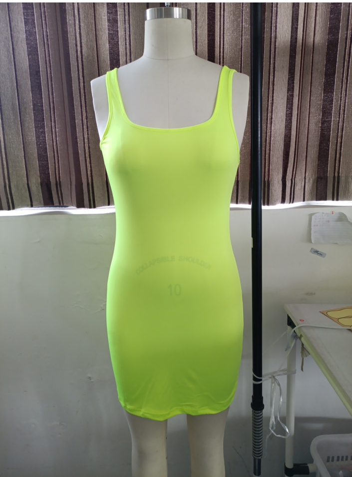 Candy Color Hip-Wrapped Sleeveless Strap Dress Women Dress by Ragazza