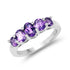 1.43 Carat Genuine Amethyst .925 Sterling Silver Ring  DestGlow