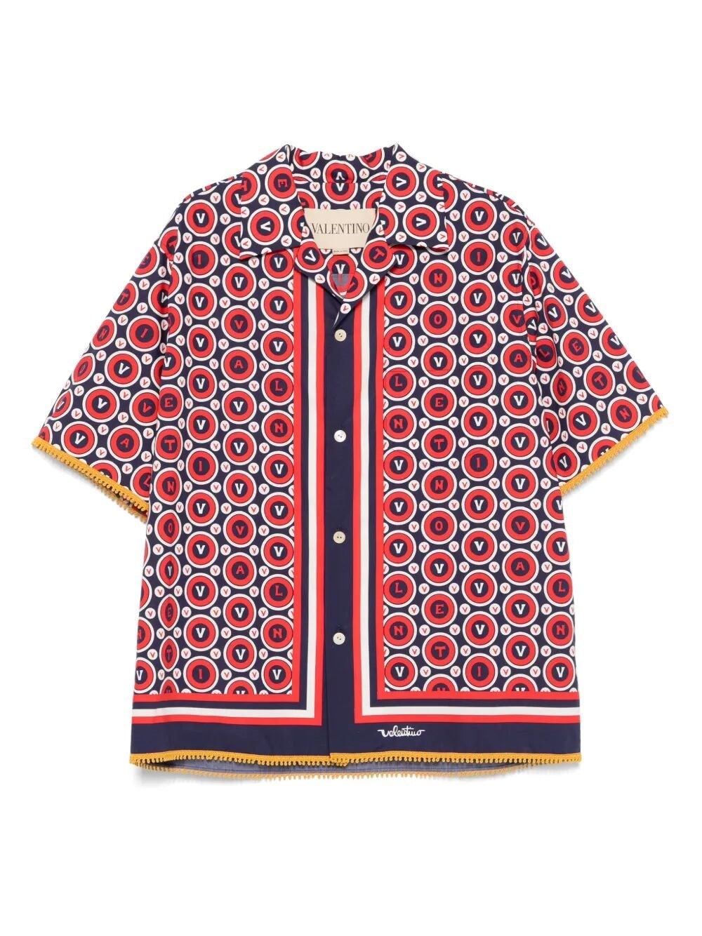 Valentino Garavani Men `Bulles Royales` Bowling Shirt by Luosophy