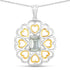 2.10 Carat Genuine Green Amethyst .925 Sterling Silver Pendant by Bids.com