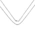 14K White Gold 18inch 1.5mm Lite Rope Chain with Lobster Clasp by Bids.com